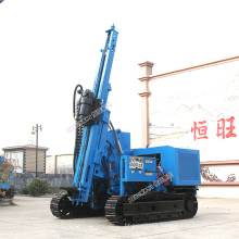 Crawler mounted solar Sliding pile driver hydraulic pile driver working on mountain
